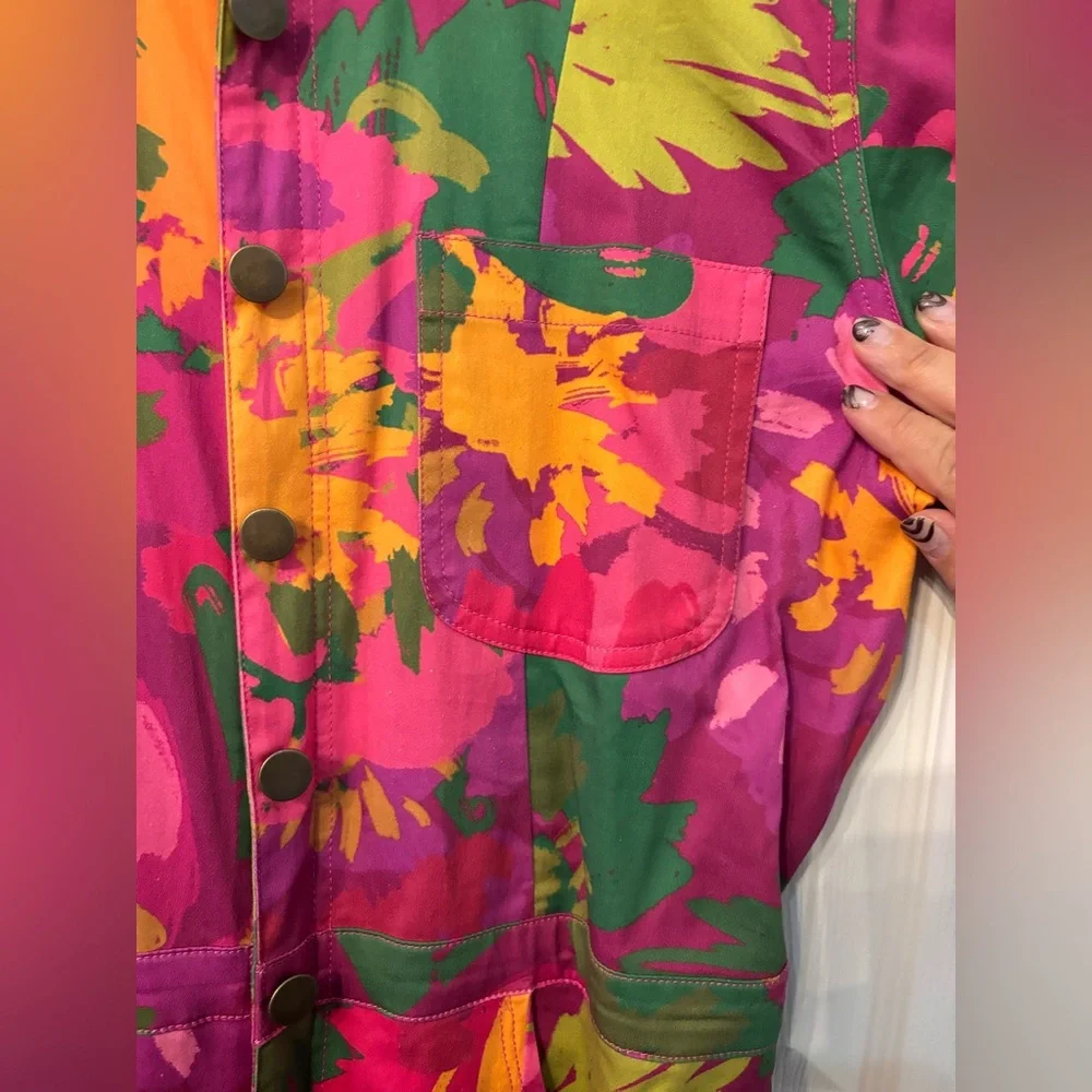 Colorful Floral Jumpsuit - Picture 6 of 12